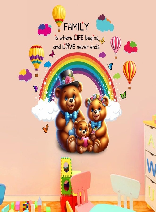 DivineDesigns ملصق حائط عائلي من الباندا من تصميمات ديفاين ديزاينز - Image 1